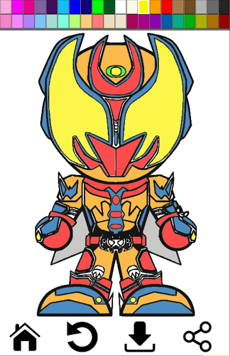 Little Kamen Coloring截图2