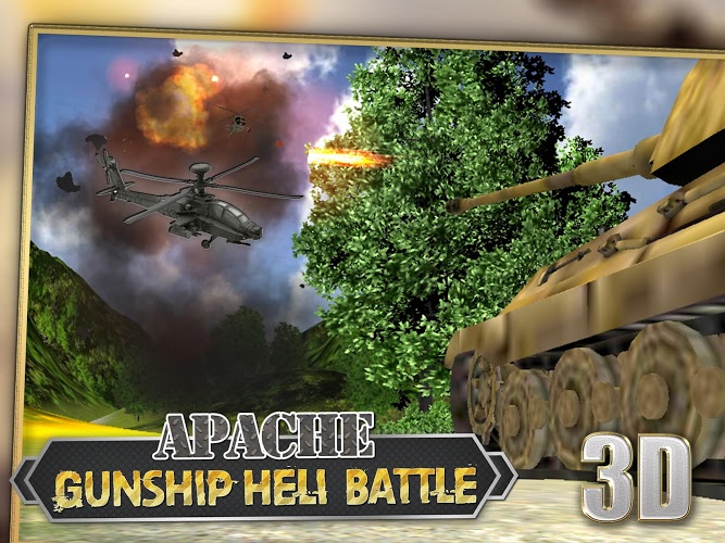 Apache Gunship Heli Battle 3D截图5