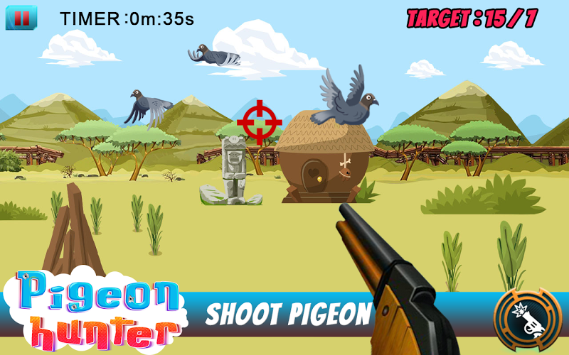 Pigeon Attack:Shooting game截图2