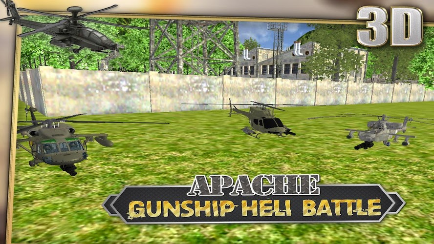 Apache Gunship Heli Battle 3D截图4