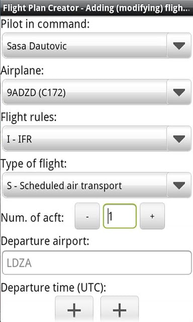 Flight Plan Creator截图5