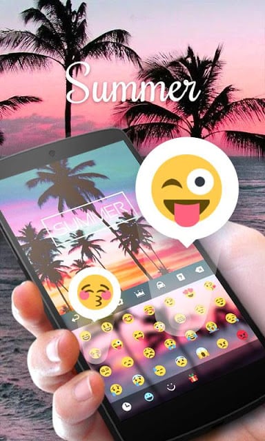 Summer GO Keyboard Theme截图6