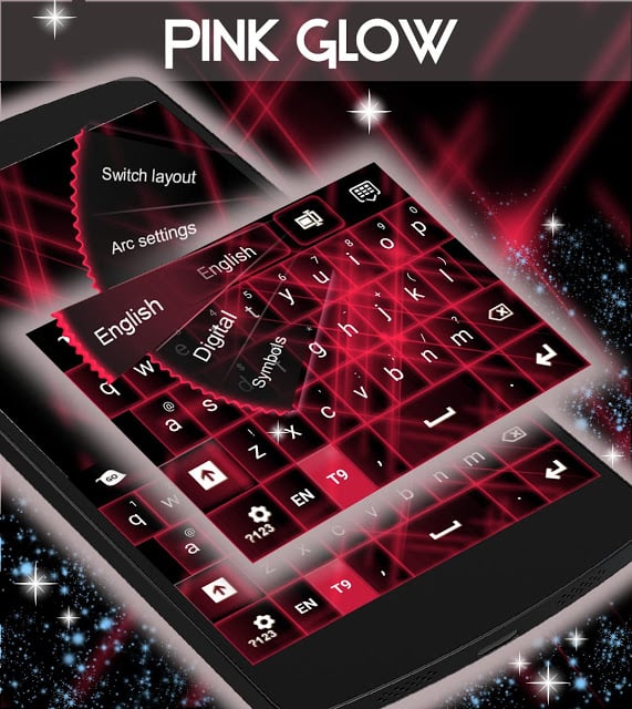 粉红色辉光GO键盘截图9