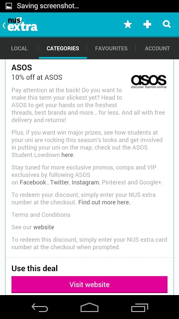 NUS extra - Student Discounts截图4