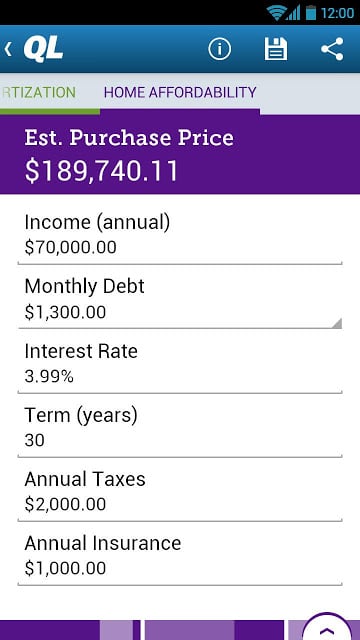 Mortgage Calculator by QL截图4