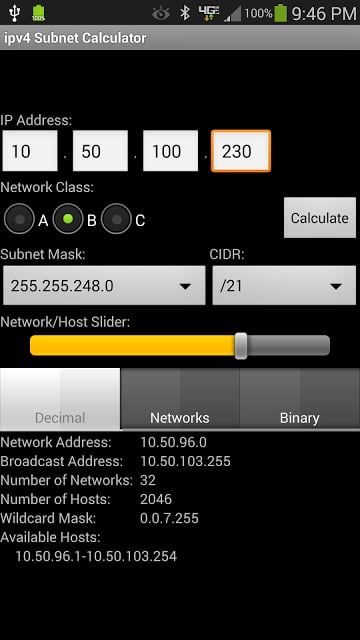 ipv4 Subnet Calculator截图2