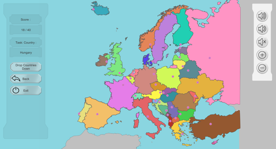 Europe Map Puzzle Free截图3