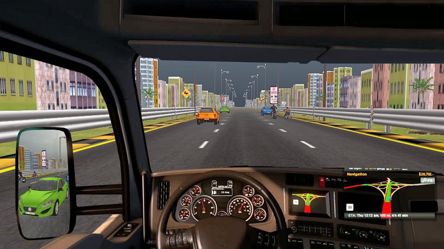 Highway Traffic Truck Racer 3D截图5