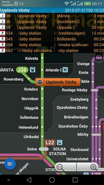 斯德哥尔摩地铁图截图3