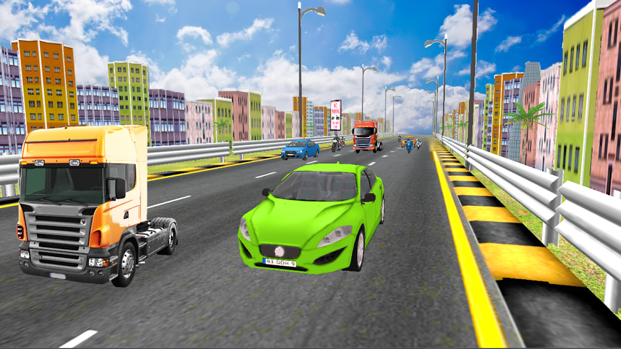 Highway Traffic Truck Racer 3D截图2