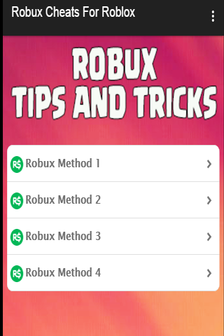 Robux Cheats For Roblox截图1