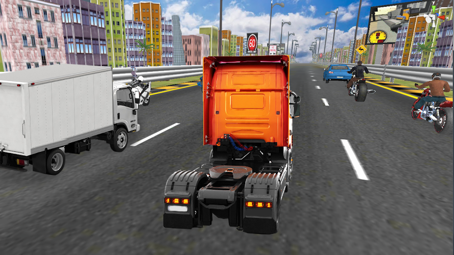 Highway Traffic Truck Racer 3D截图4