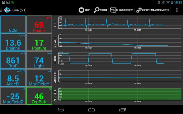 SenseView BT SensorTag Sensor截图3