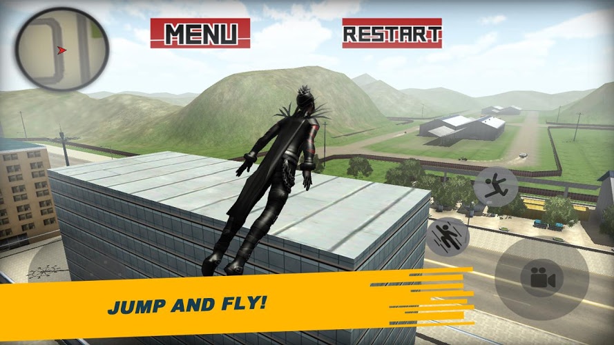 Flying Superhero Raven 3D截图2