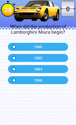 Quiz for Lamborghini Miura Fan截图3