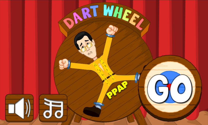 PPAP PikoTaro Dart Wheel Game截图1