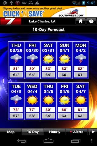 KPLC 7 StormVision Weather截图4