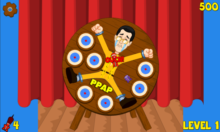 PPAP PikoTaro Dart Wheel Game截图5