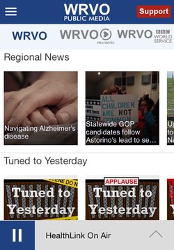 WRVO Public Radio App截图