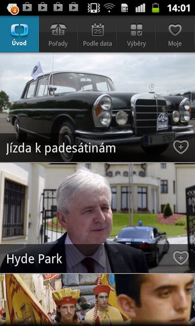 iVys&iacute;l&aacute;n&iacute; Česk&eacute; televize截图3