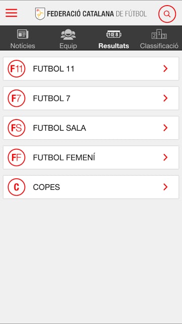 Federació Catalana Futbol FCF截图7