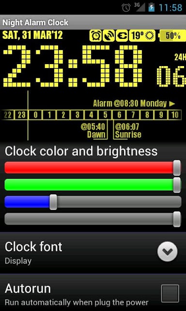 Night Alarm Clock截图1