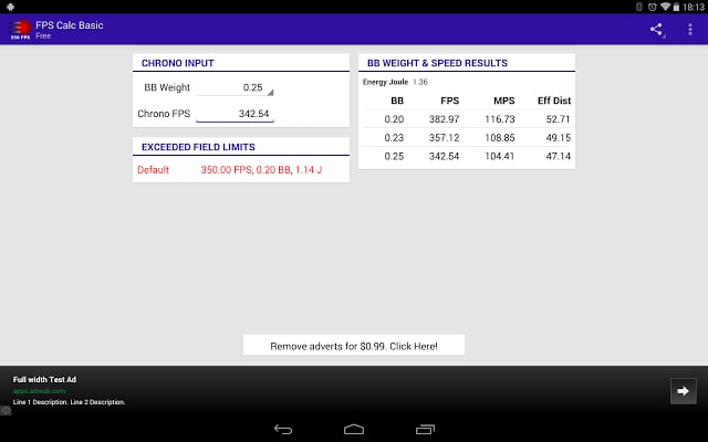 Airsoft FPS Calc Basic截图8