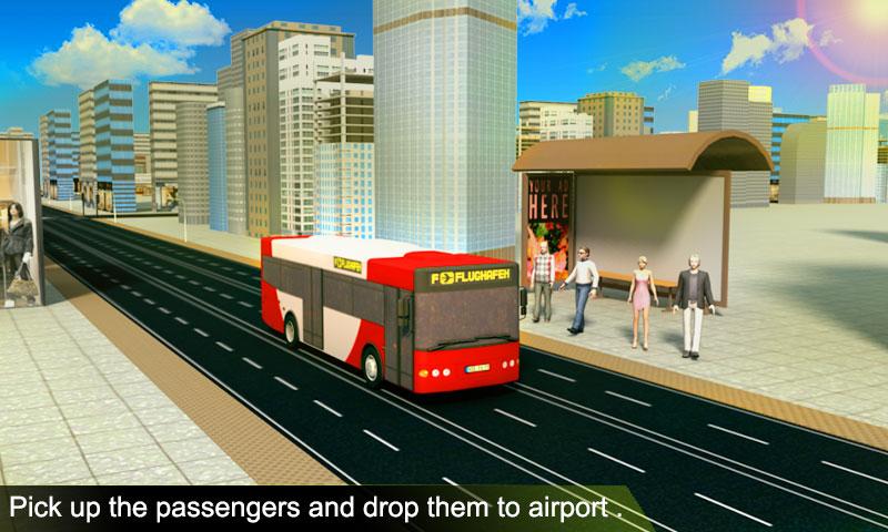 Airport Bus Driving Service 3D截图1