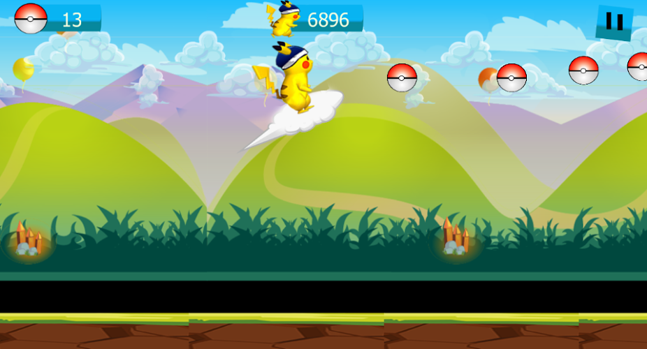 Super Pikachu adventure game截图2