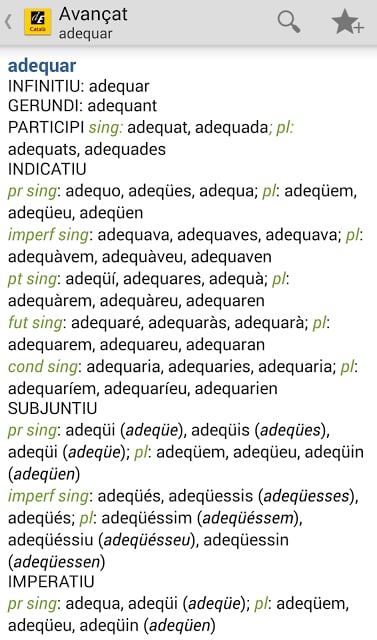 Advanced Catalan Dictionary TR截图1