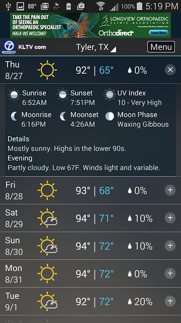 KLTV StormTracker 7 Weather截图2