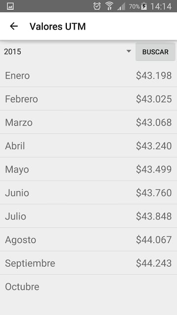 Indicadores Econ&oacute;micos Chile截图3