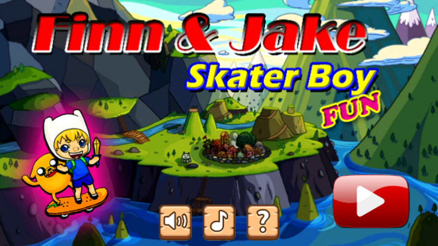 Finn and Jake Skater Boy Fun截图1