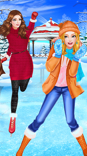 Winter Fun: Ice Skating Girls截图3