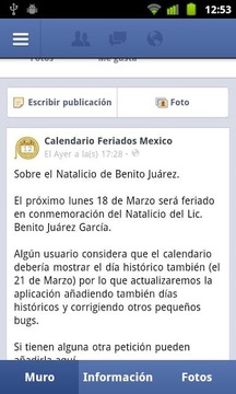 Calendario Feriados Mexico截图