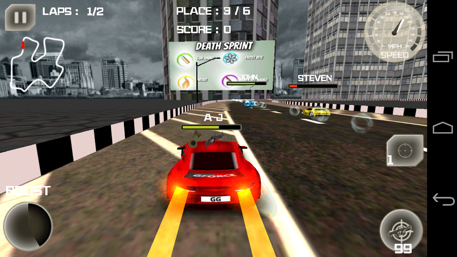 Death Sprint - Car racing截图2