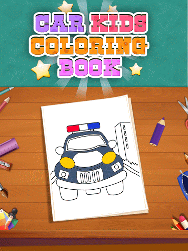 Car Kids Coloring Book截图1