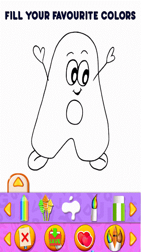 Alphabets Kids Coloring Book截图3