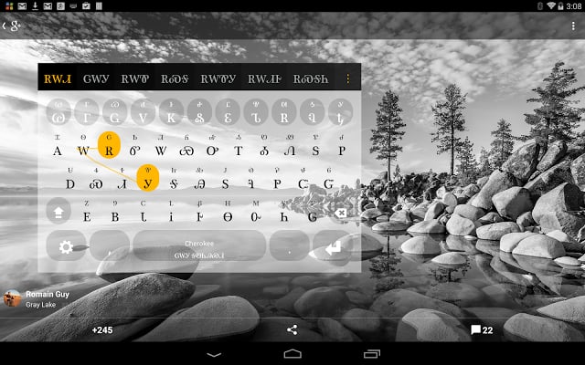 Cherokee Keyboard plugin截图2