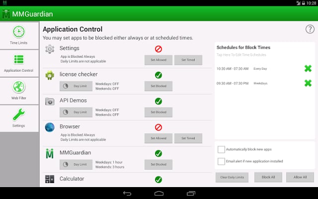 MMGuardian Tablet Security截图3