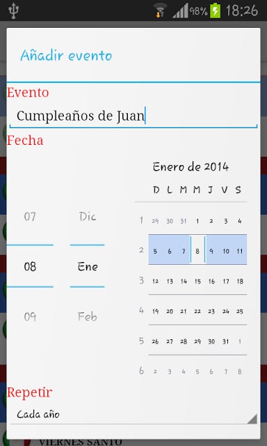 Calendario Feriados Mexico截图8