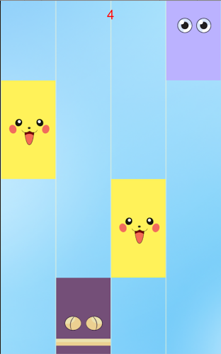 Piano pikachu tiles 钢琴皮卡丘不点击瓷砖截图5