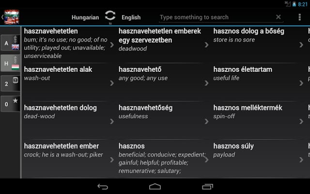 Dictionary Hungarian English截图4