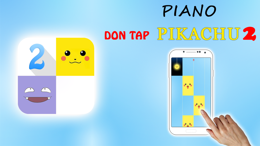 Piano pikachu tiles 钢琴皮卡丘不点击瓷砖截图1