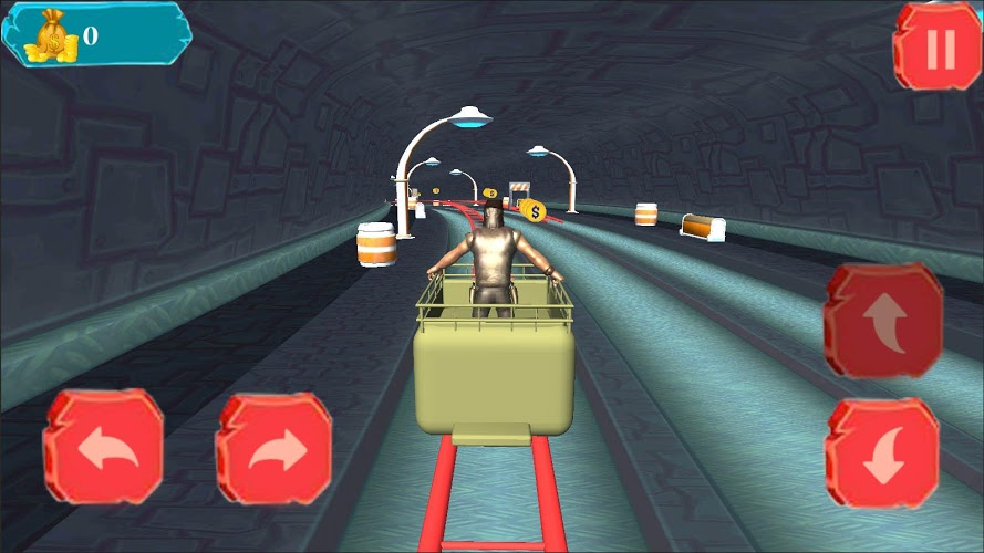 Gold Miner Speed Rail Rush 3D截图5