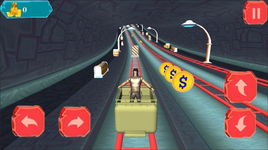 Gold Miner Speed Rail Rush 3D截图2