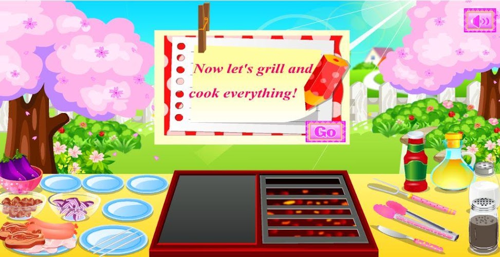 女孩游戏烹饪烧烤截图1