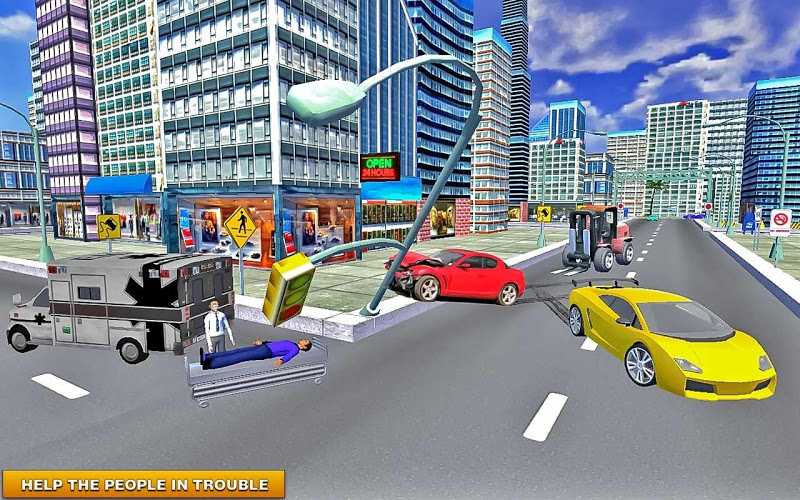 Modern City Police Car Lifter截图5