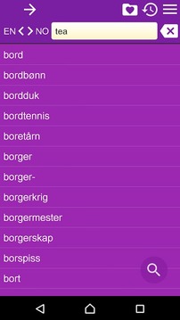 英语挪威词典截图