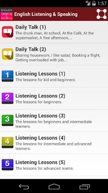 English Listening and Speaking截图3